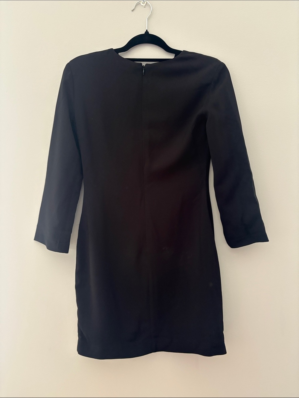 Babaton Black Long Sleeve Sheath Dress | Lined | Minimalist Chic | Size 0 - Picture 5 of 8